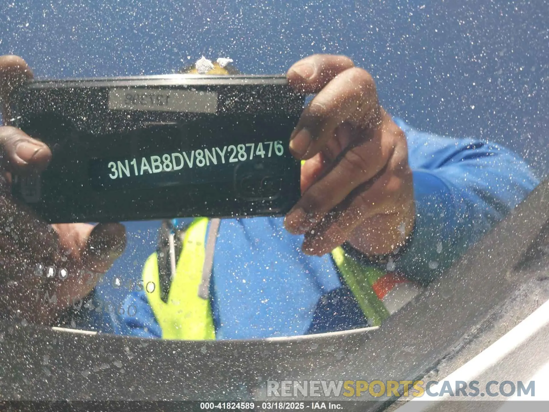 9 fotografías del automóvil dañado 3N1AB8DV8NY287476 NISSAN SENTRA 2022