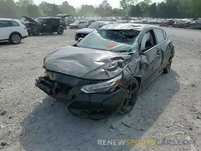 14 fotografías del automóvil dañado 3N1AB8DV8NY303692 NISSAN SENTRA 2022