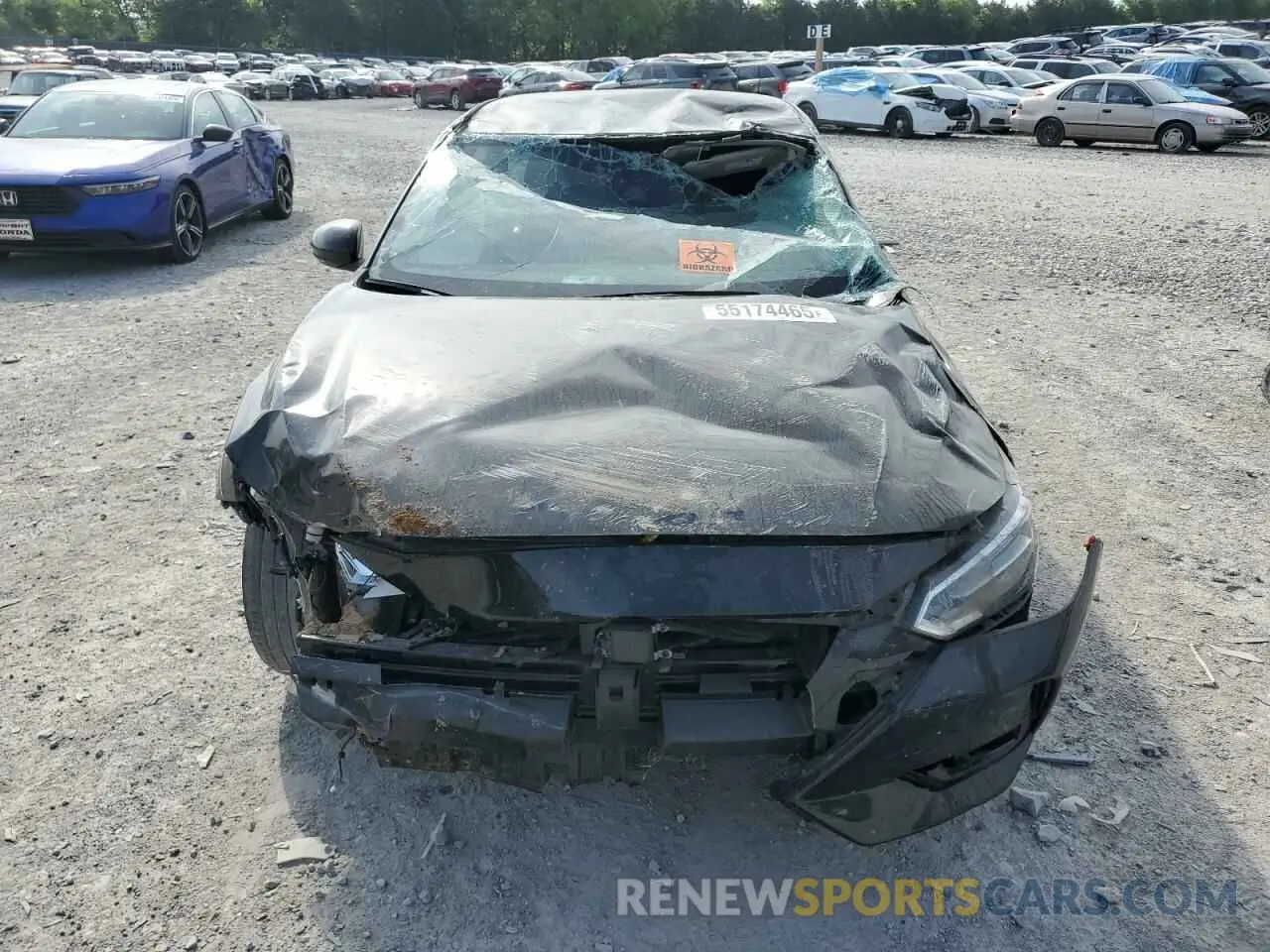 5 fotografías del automóvil dañado 3N1AB8DV8NY303692 NISSAN SENTRA 2022