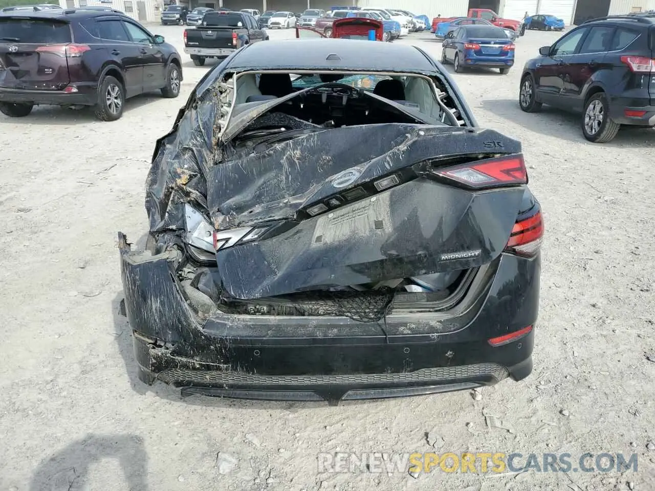 6 fotografías del automóvil dañado 3N1AB8DV8NY303692 NISSAN SENTRA 2022
