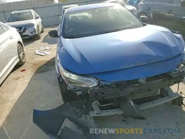 11 fotografías del automóvil dañado 3N1AB8DV9NY317150 NISSAN SENTRA 2022