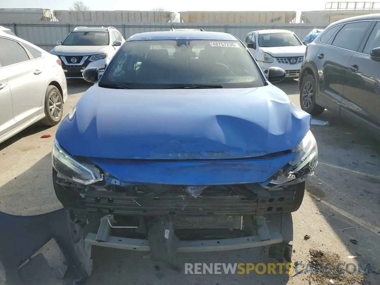 5 fotografías del automóvil dañado 3N1AB8DV9NY317150 NISSAN SENTRA 2022