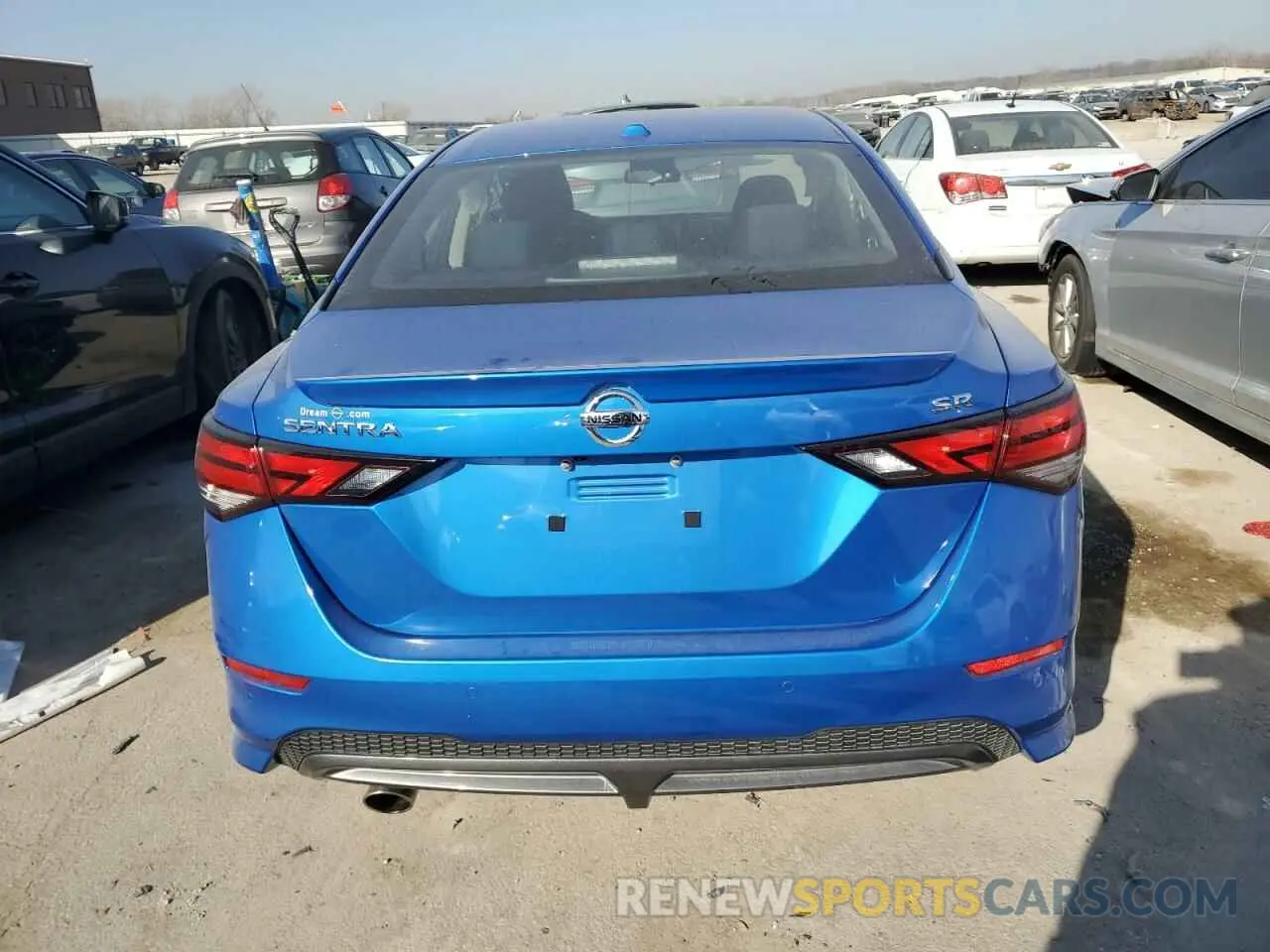 6 fotografías del automóvil dañado 3N1AB8DV9NY317150 NISSAN SENTRA 2022