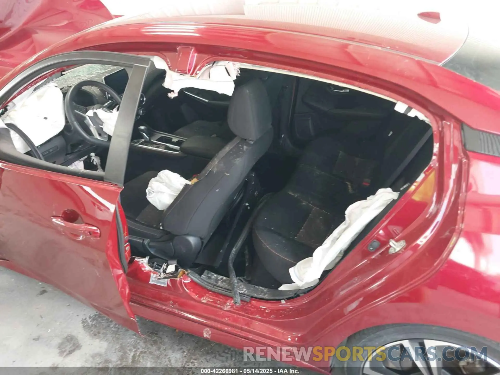 6 fotografías del automóvil dañado 3N1AB8DVXNY213833 NISSAN SENTRA 2022