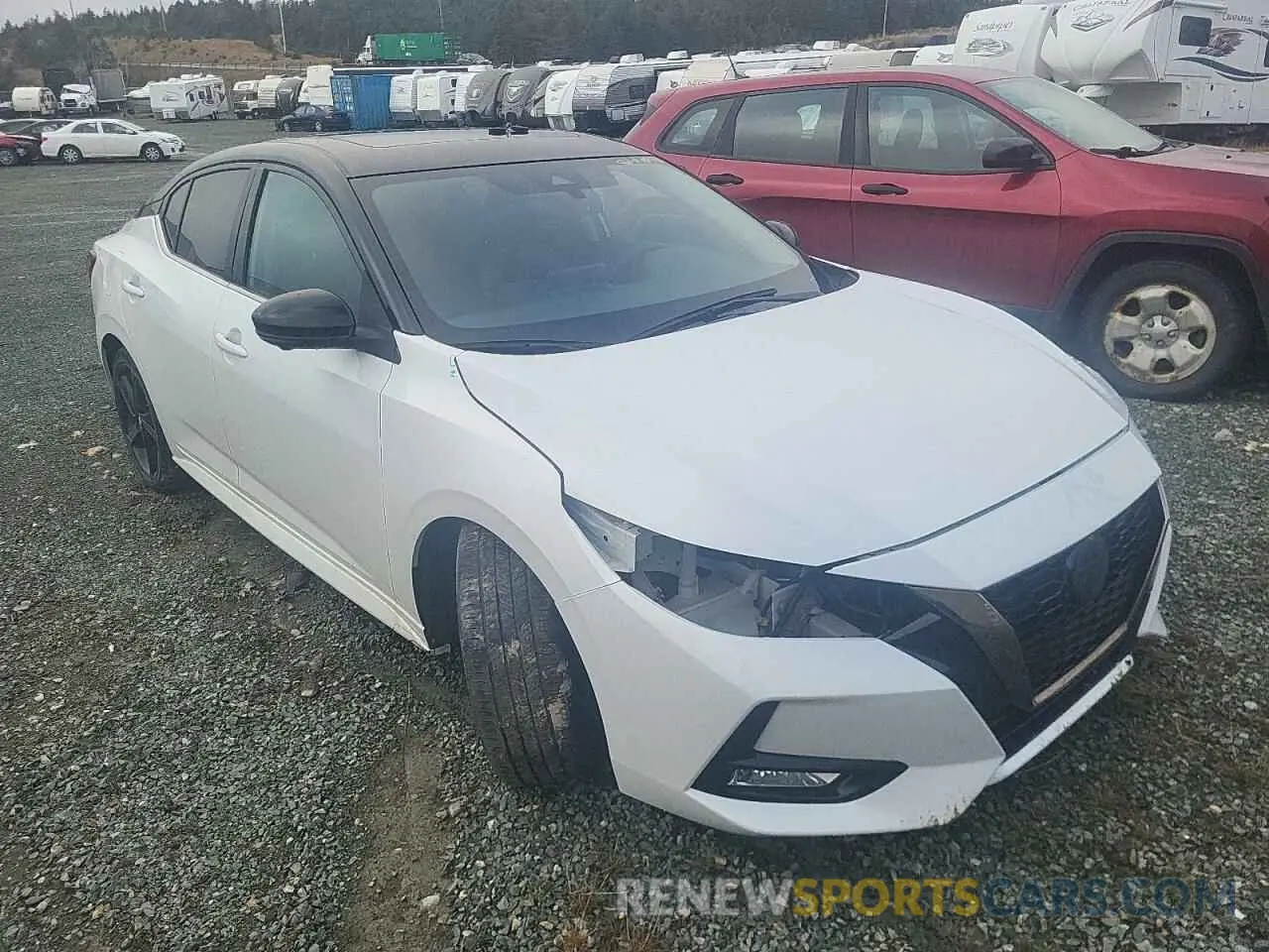 4 fotografías del automóvil dañado 3N1AB8DVXNY255077 NISSAN SENTRA 2022