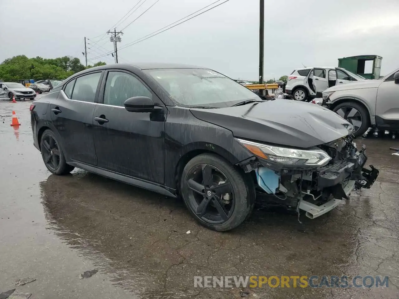 4 fotografías del automóvil dañado 3N1AB8DVXNY304424 NISSAN SENTRA 2022
