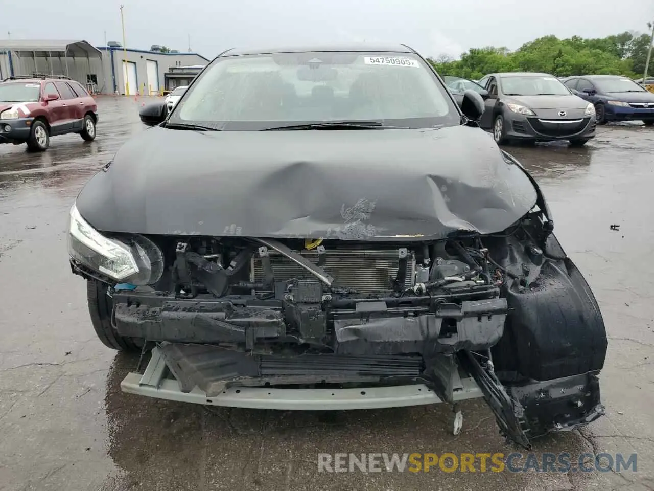 5 fotografías del automóvil dañado 3N1AB8DVXNY304424 NISSAN SENTRA 2022
