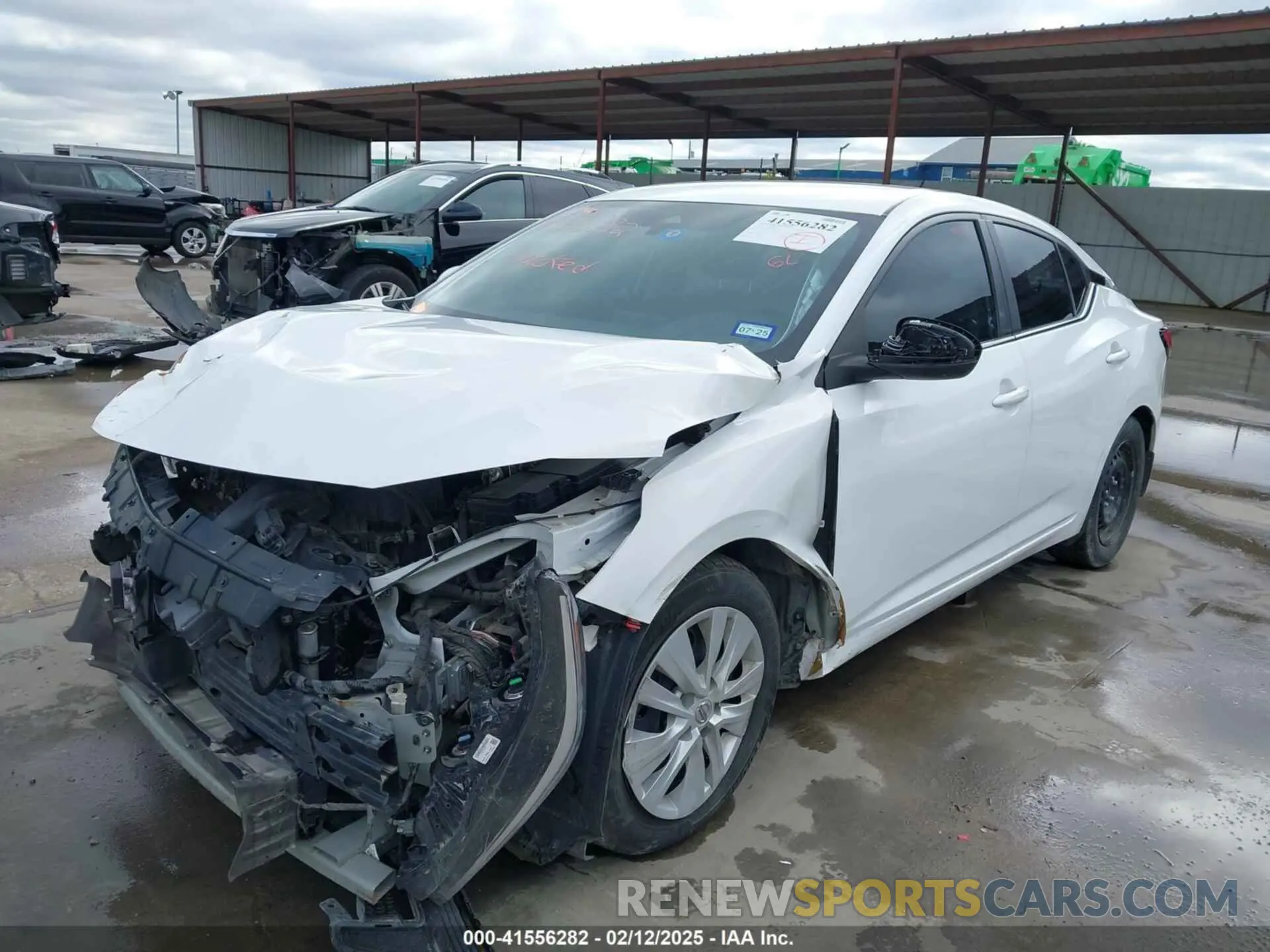 2 fotografías del automóvil dañado 3N1AB8BV0PY298512 NISSAN SENTRA 2023
