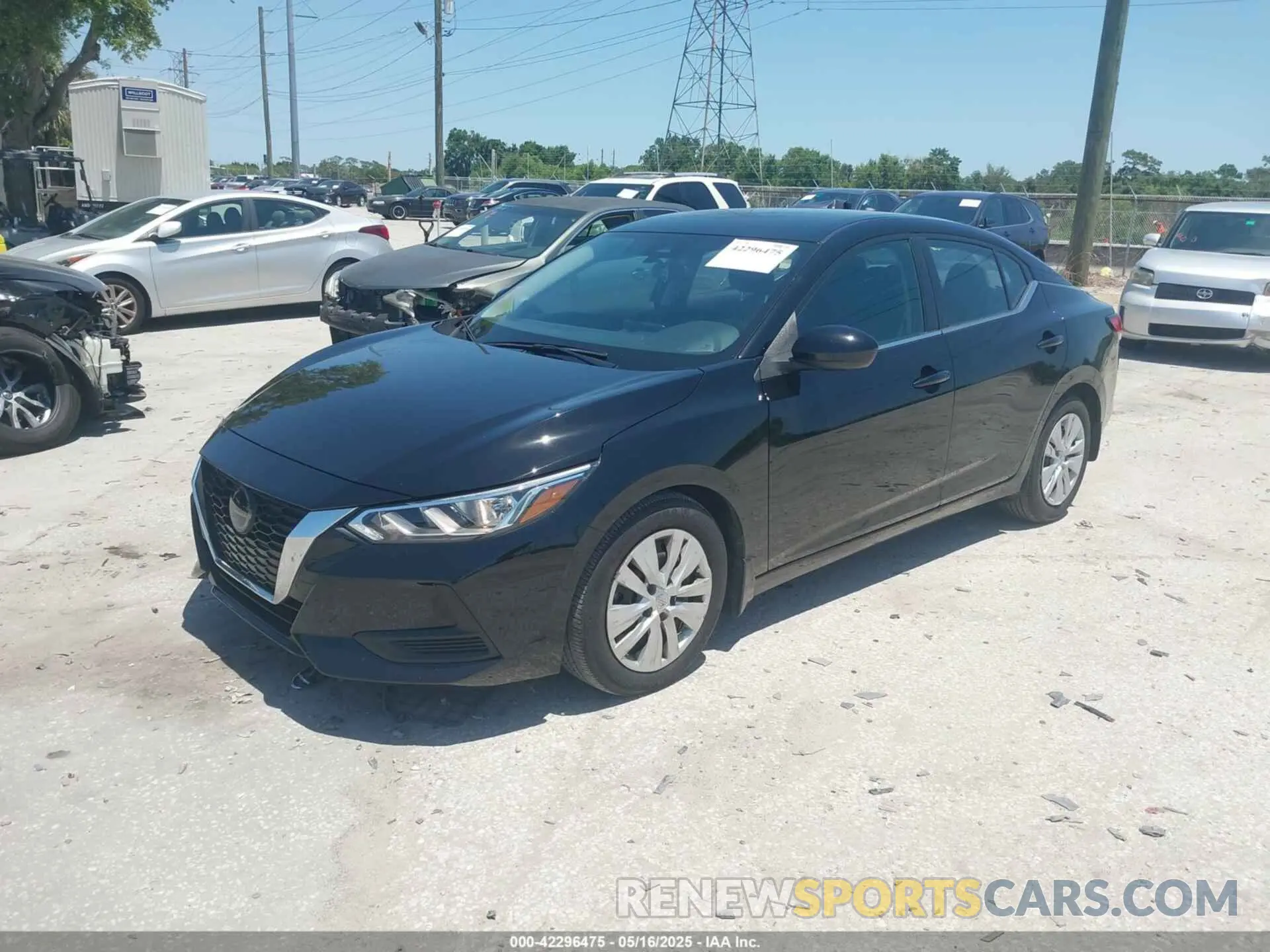 2 fotografías del automóvil dañado 3N1AB8BV1PY293089 NISSAN SENTRA 2023