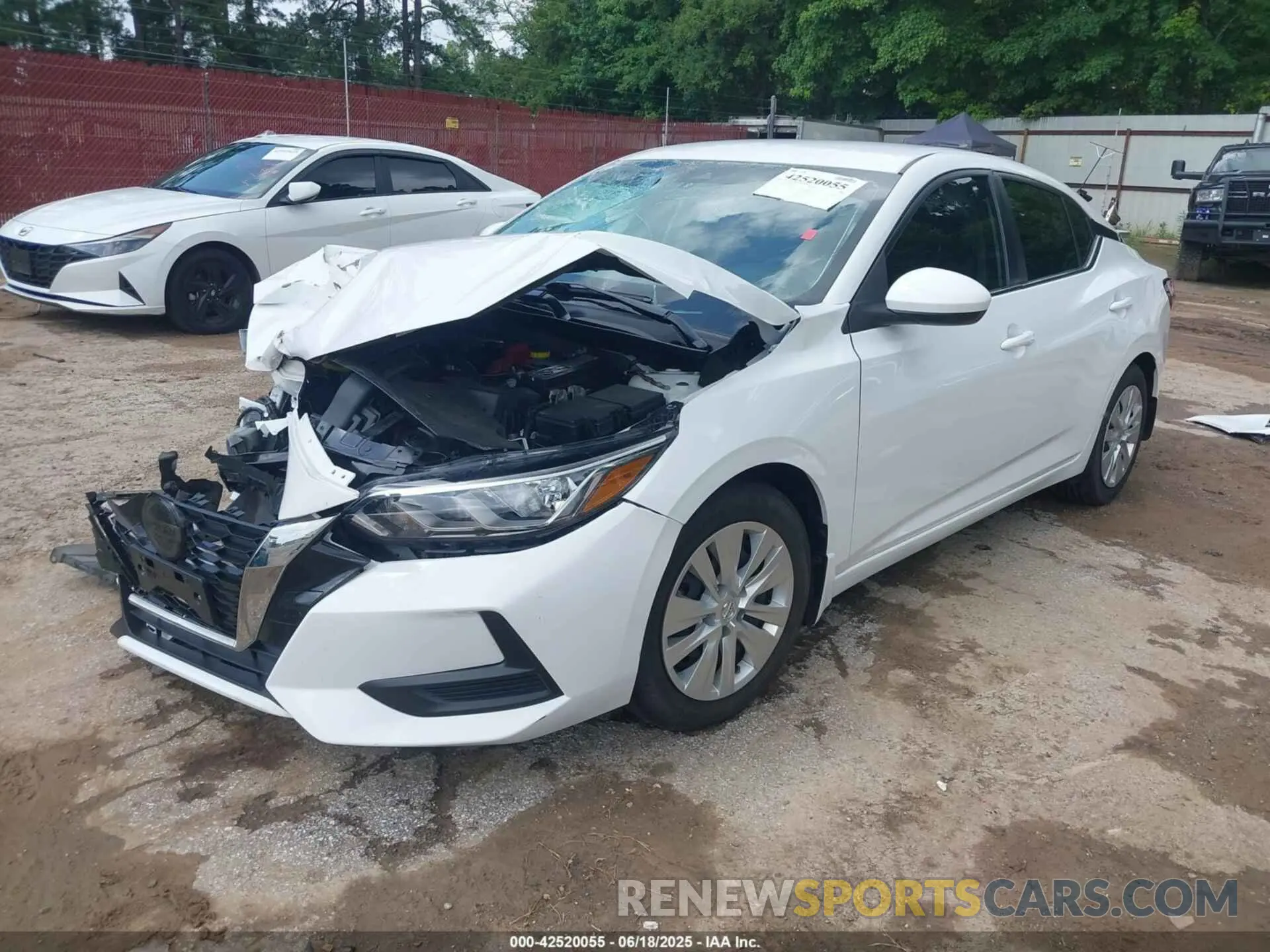 2 fotografías del automóvil dañado 3N1AB8BV3PY226459 NISSAN SENTRA 2023