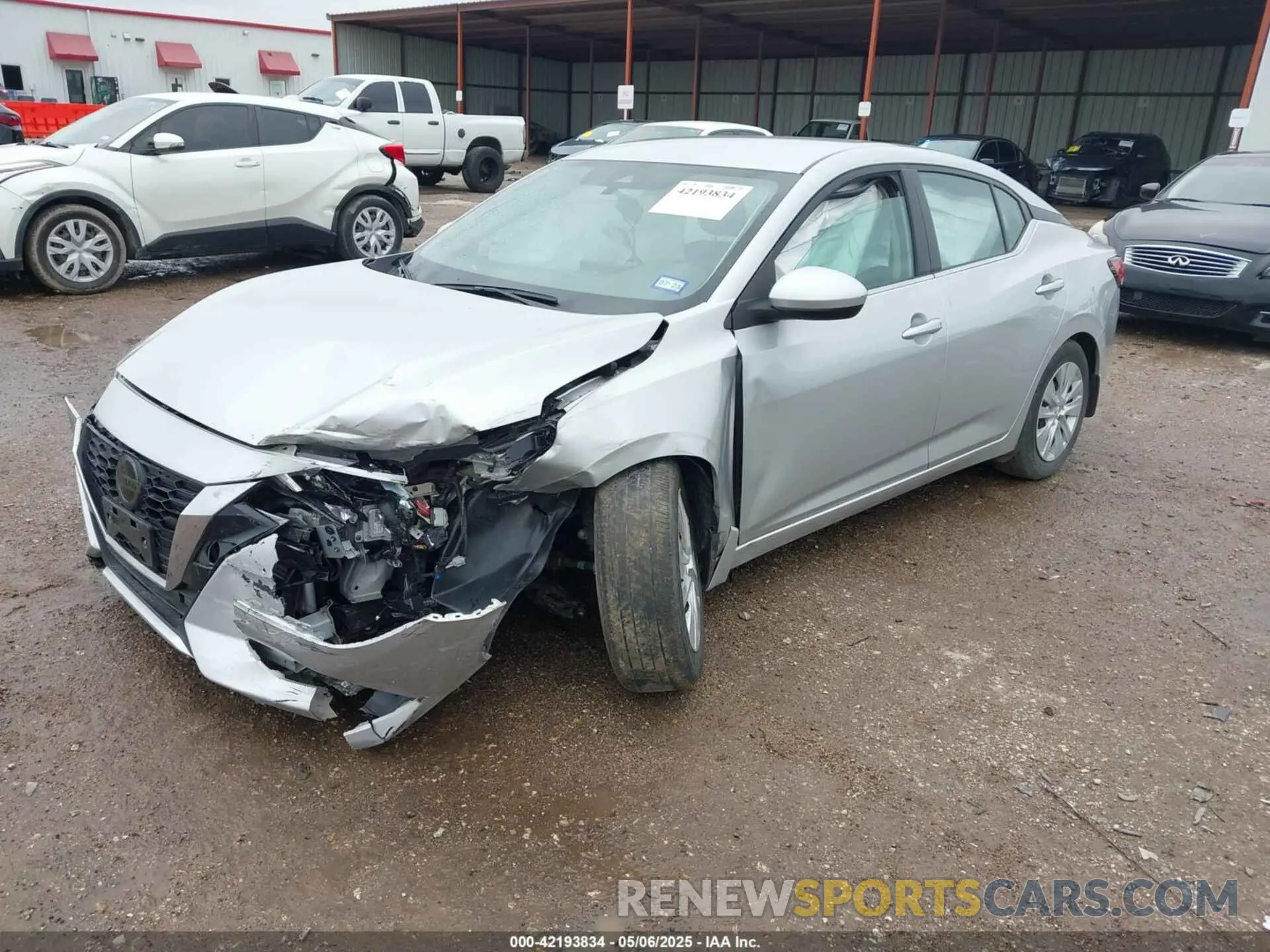 2 fotografías del automóvil dañado 3N1AB8BV5PY319709 NISSAN SENTRA 2023