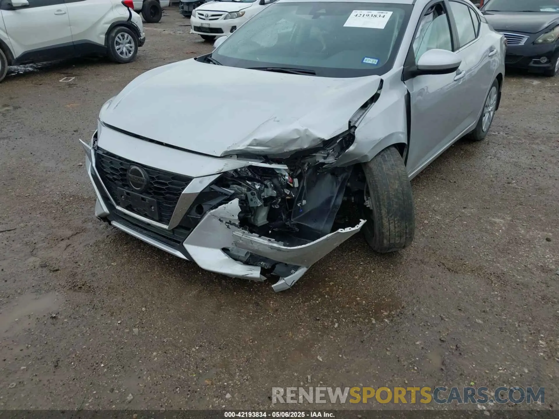 6 fotografías del automóvil dañado 3N1AB8BV5PY319709 NISSAN SENTRA 2023