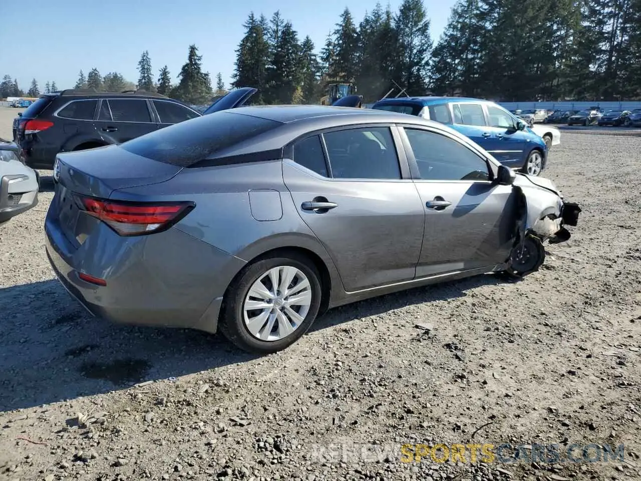 3 fotografías del automóvil dañado 3N1AB8BV6PY291564 NISSAN SENTRA 2023