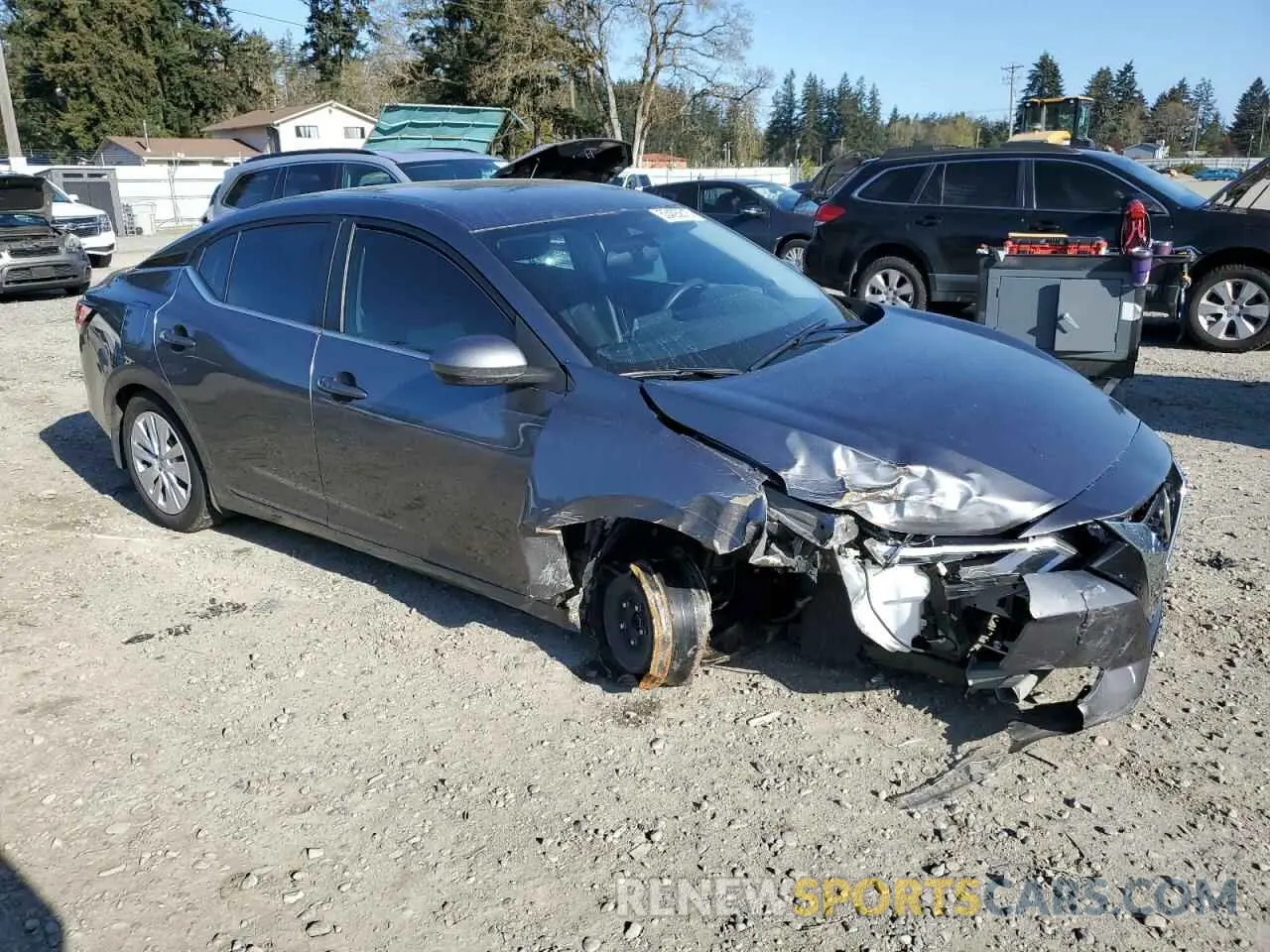 4 fotografías del automóvil dañado 3N1AB8BV6PY291564 NISSAN SENTRA 2023