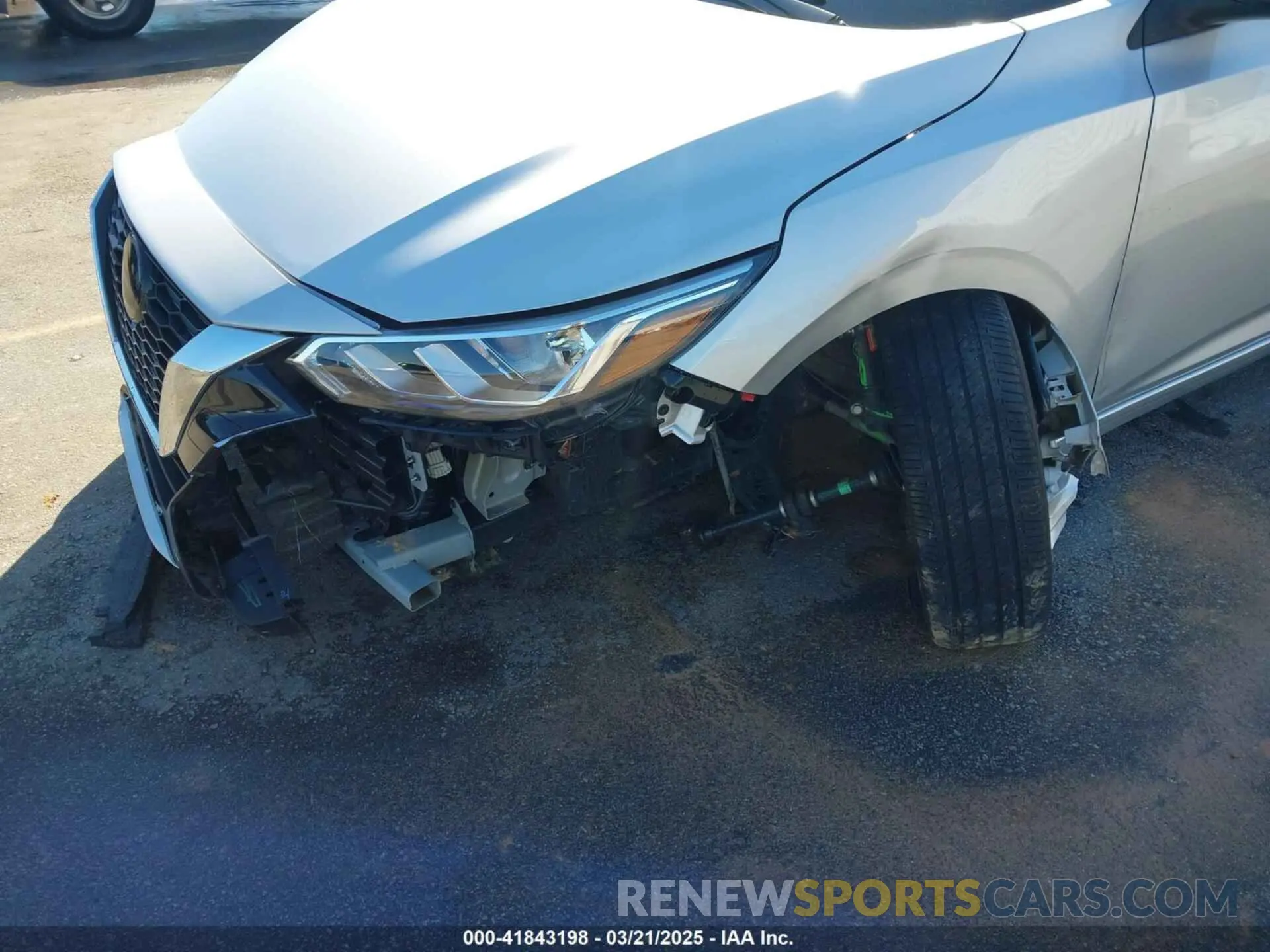6 fotografías del automóvil dañado 3N1AB8BV7PY228070 NISSAN SENTRA 2023