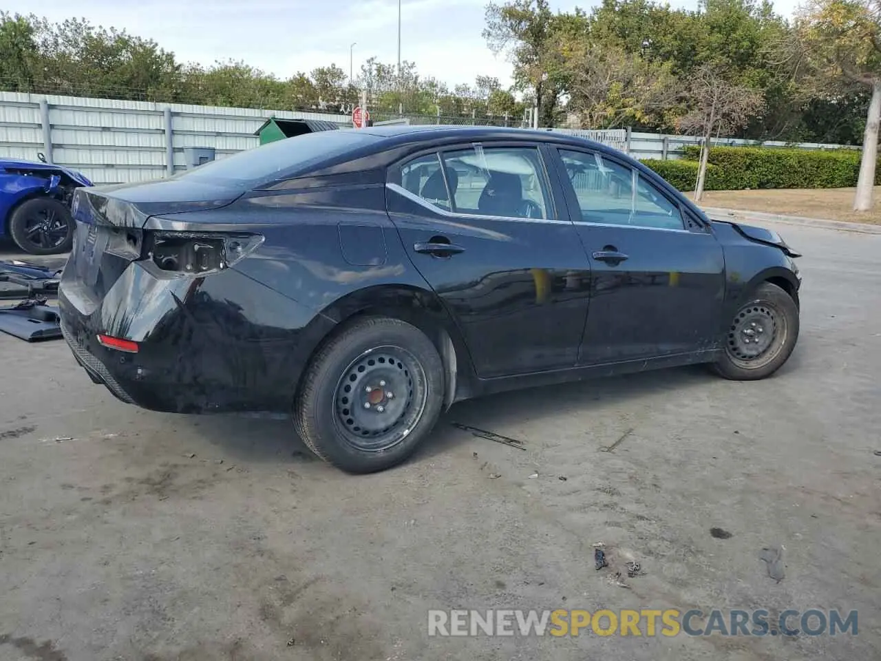 3 fotografías del automóvil dañado 3N1AB8BV8PY245704 NISSAN SENTRA 2023