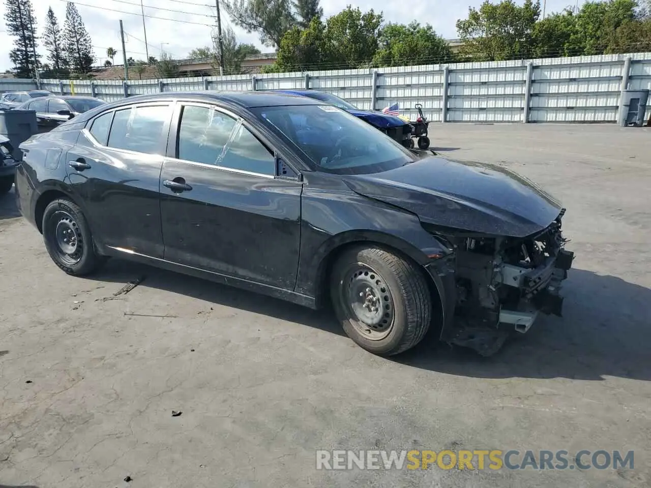 4 fotografías del automóvil dañado 3N1AB8BV8PY245704 NISSAN SENTRA 2023