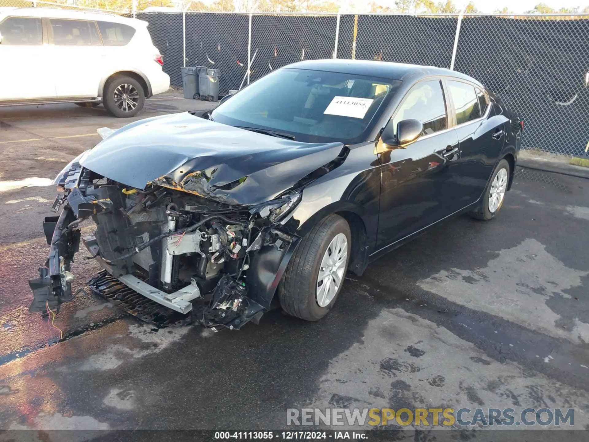 2 fotografías del automóvil dañado 3N1AB8BV9PY321494 NISSAN SENTRA 2023