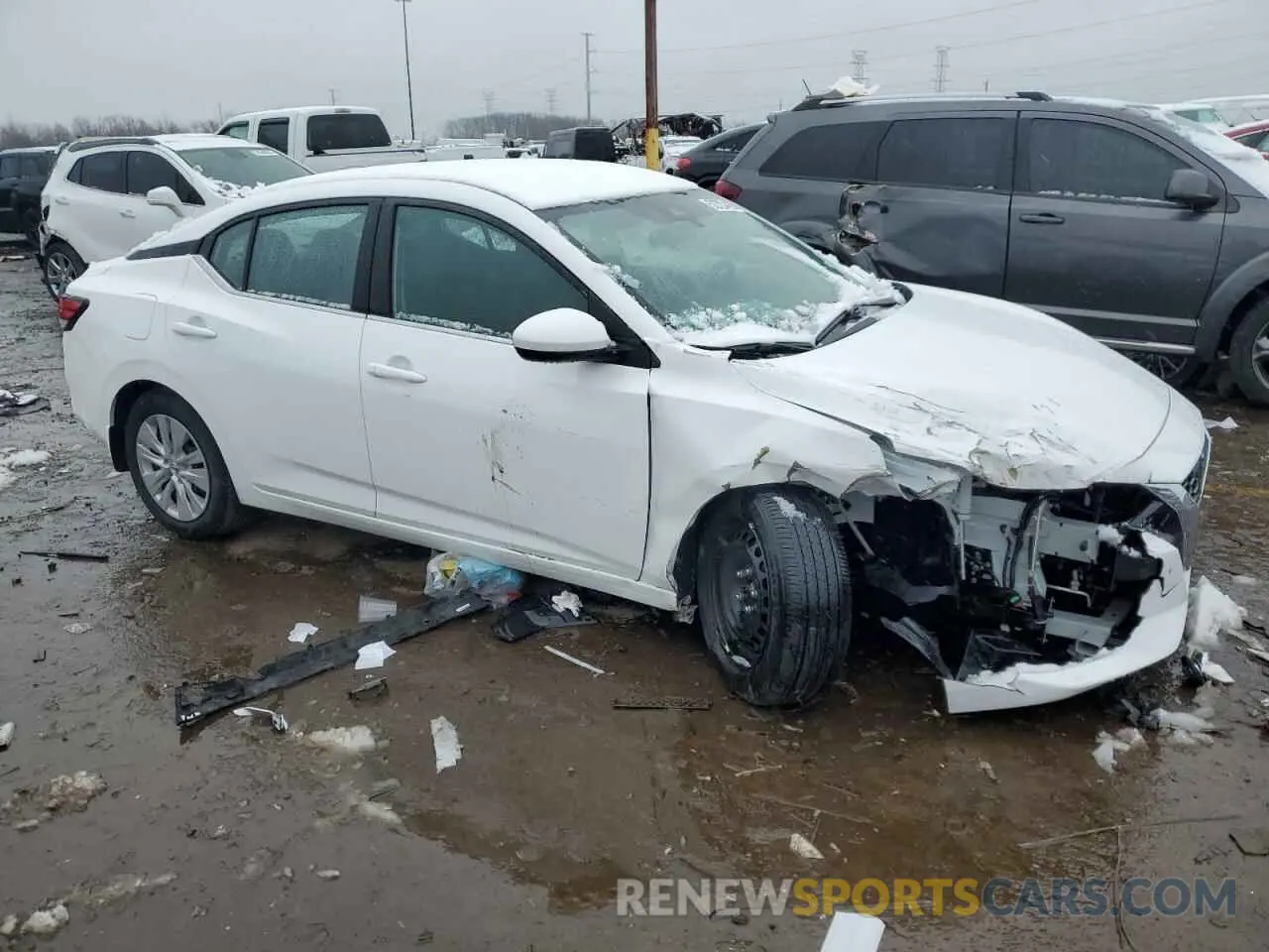4 fotografías del automóvil dañado 3N1AB8BVXPY287291 NISSAN SENTRA 2023