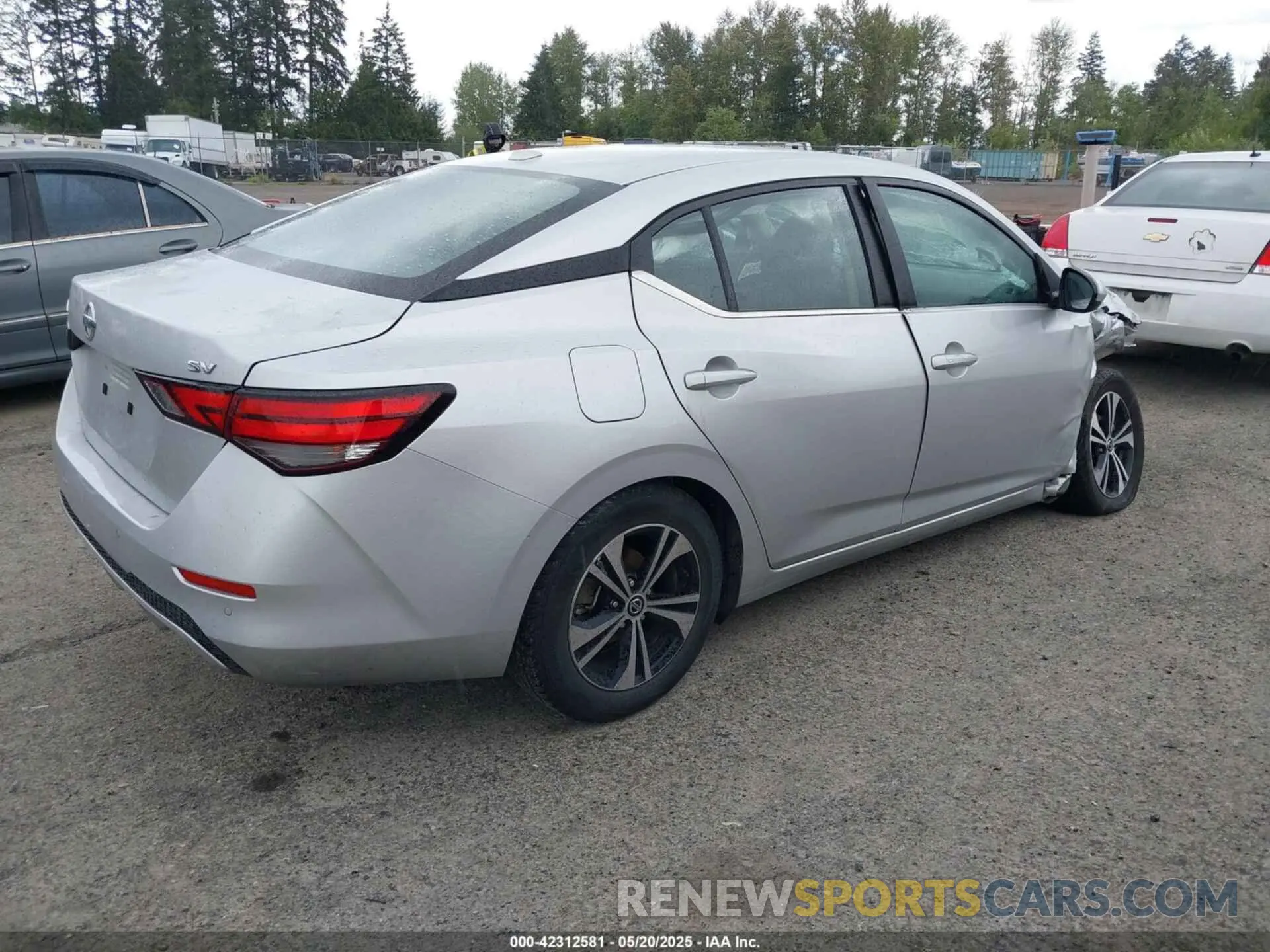 4 fotografías del automóvil dañado 3N1AB8CV0PY251740 NISSAN SENTRA 2023