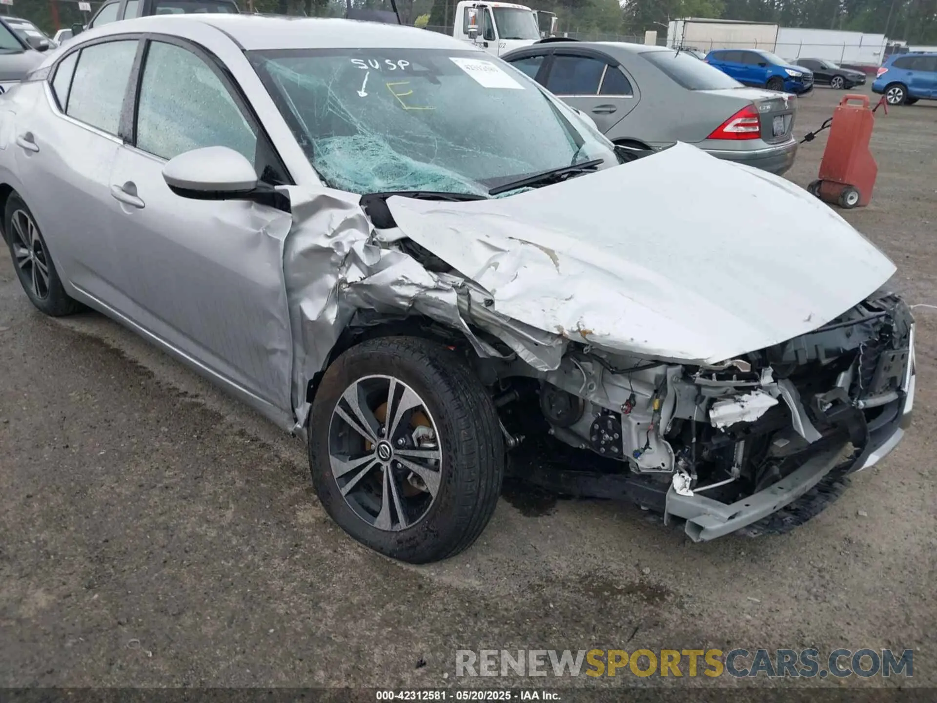 6 fotografías del automóvil dañado 3N1AB8CV0PY251740 NISSAN SENTRA 2023