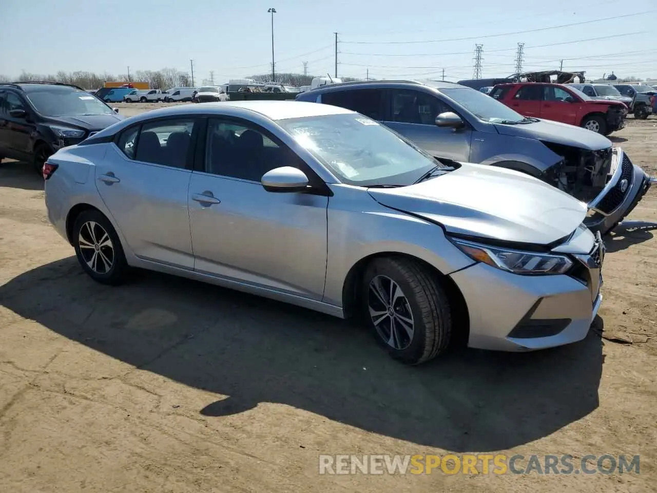 4 fotografías del automóvil dañado 3N1AB8CV0PY278369 NISSAN SENTRA 2023