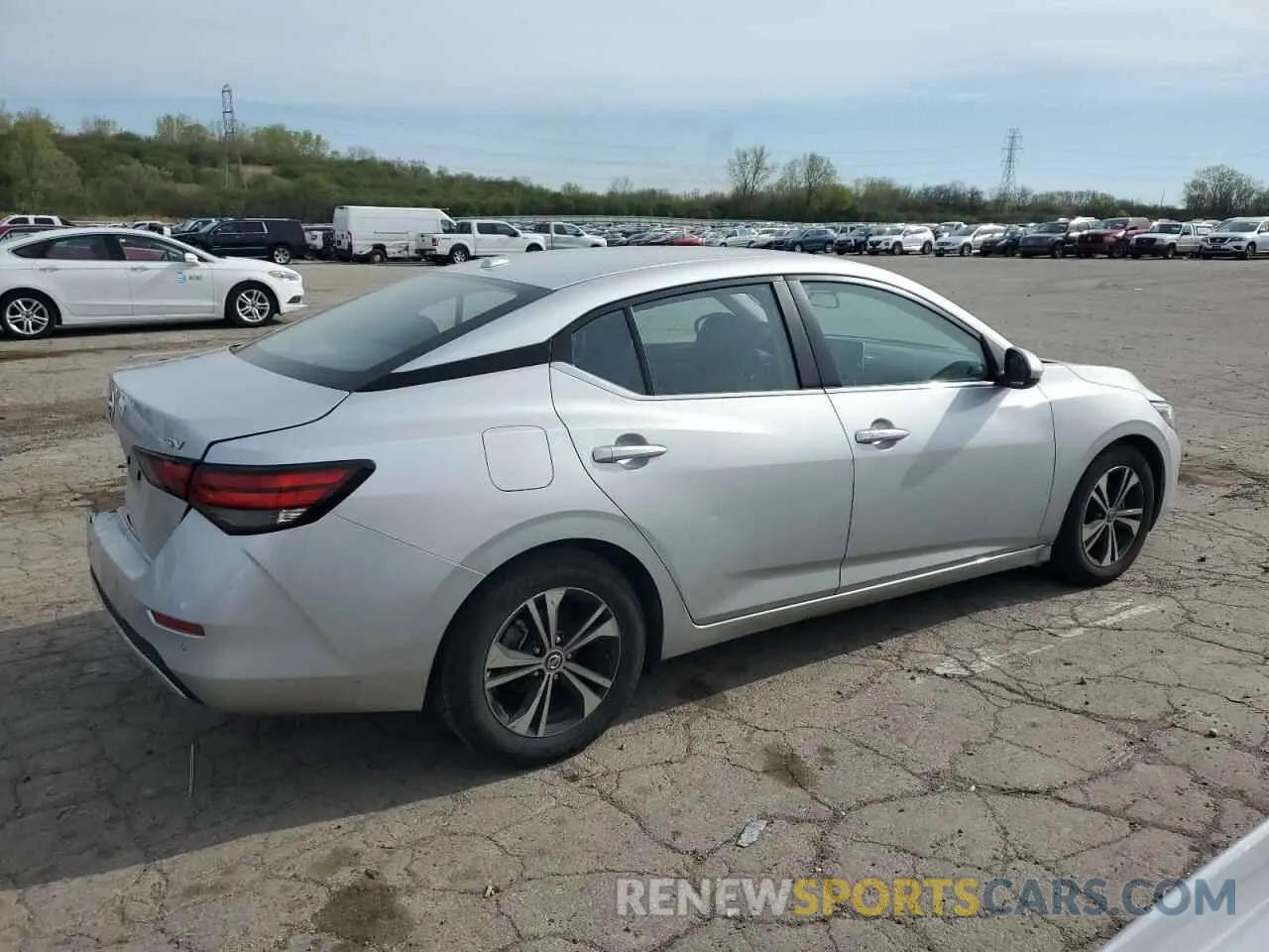 3 fotografías del automóvil dañado 3N1AB8CV0PY299979 NISSAN SENTRA 2023