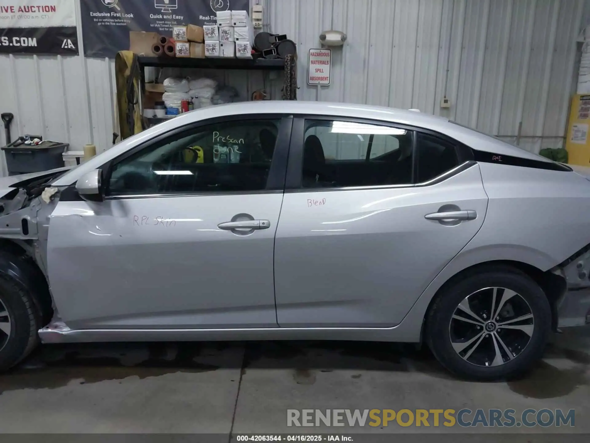 15 fotografías del automóvil dañado 3N1AB8CV0PY300502 NISSAN SENTRA 2023