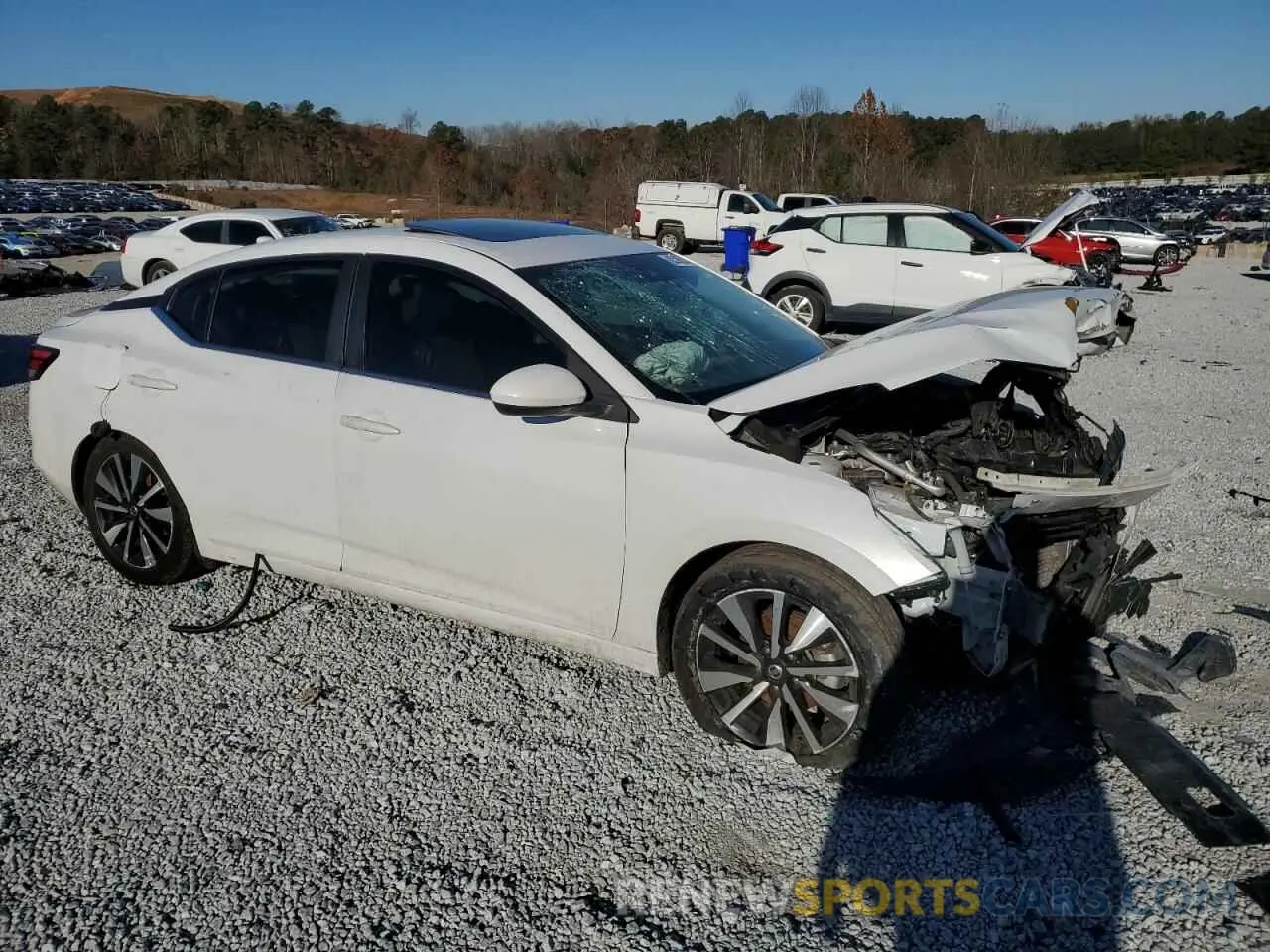 4 fotografías del automóvil dañado 3N1AB8CV1PY227298 NISSAN SENTRA 2023