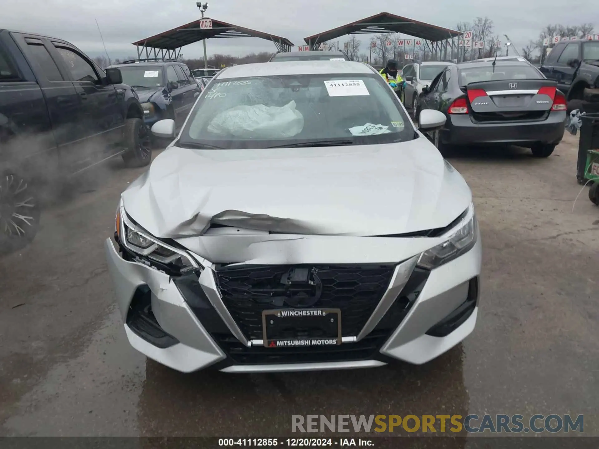 12 fotografías del automóvil dañado 3N1AB8CV1PY231674 NISSAN SENTRA 2023