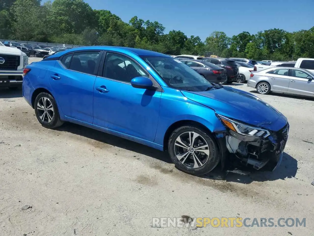 4 fotografías del automóvil dañado 3N1AB8CV1PY264156 NISSAN SENTRA 2023
