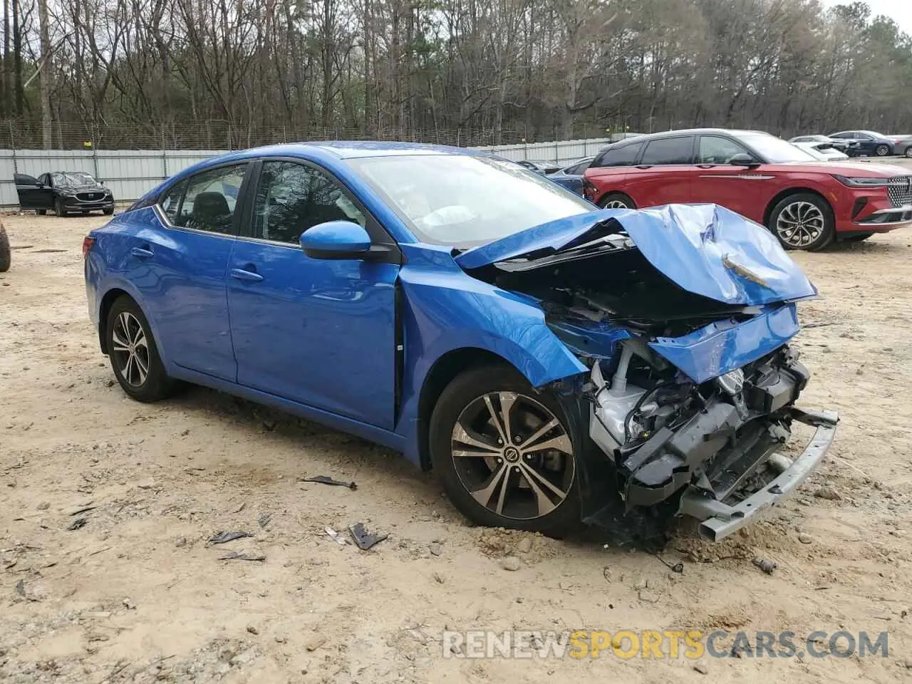4 fotografías del automóvil dañado 3N1AB8CV1PY286237 NISSAN SENTRA 2023