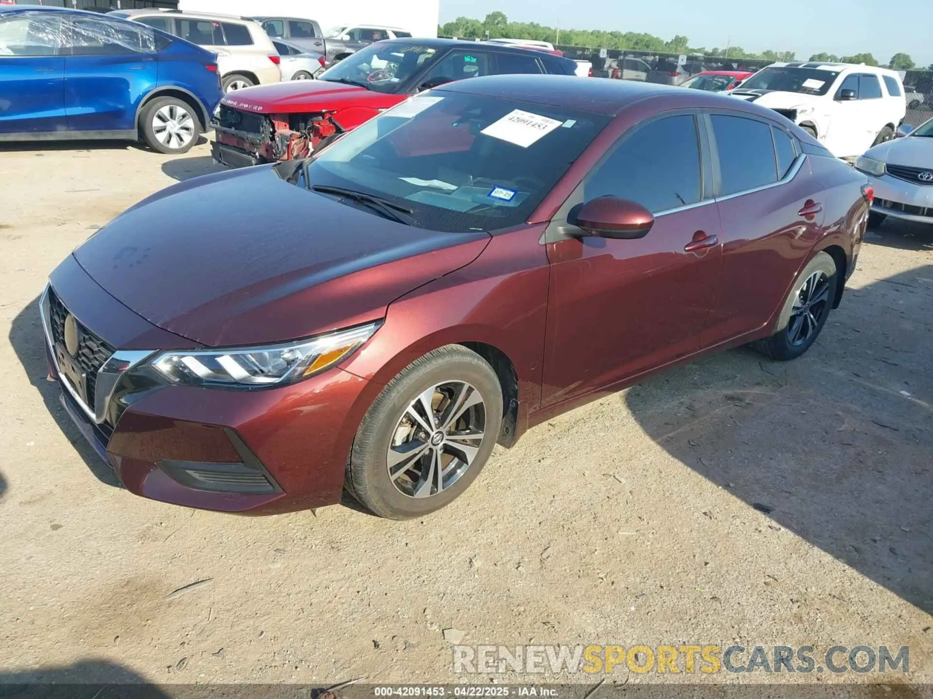 2 fotografías del automóvil dañado 3N1AB8CV1PY286965 NISSAN SENTRA 2023
