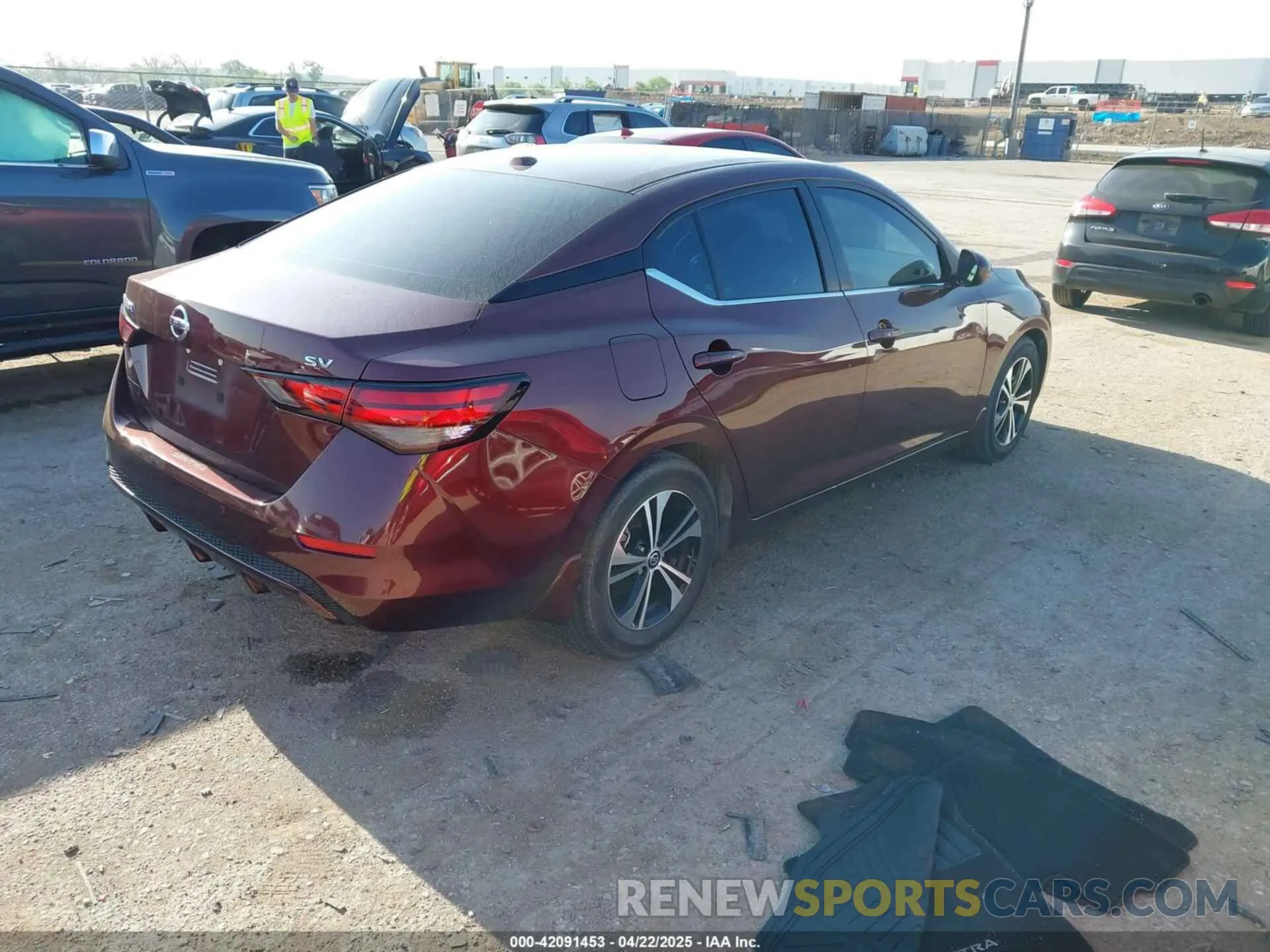 4 fotografías del automóvil dañado 3N1AB8CV1PY286965 NISSAN SENTRA 2023