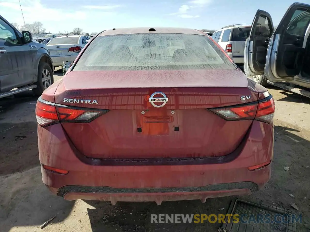 6 fotografías del automóvil dañado 3N1AB8CV1PY313808 NISSAN SENTRA 2023