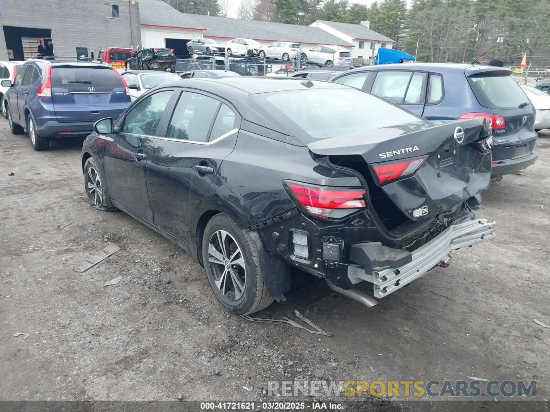 3 fotografías del automóvil dañado 3N1AB8CV1PY314246 NISSAN SENTRA 2023
