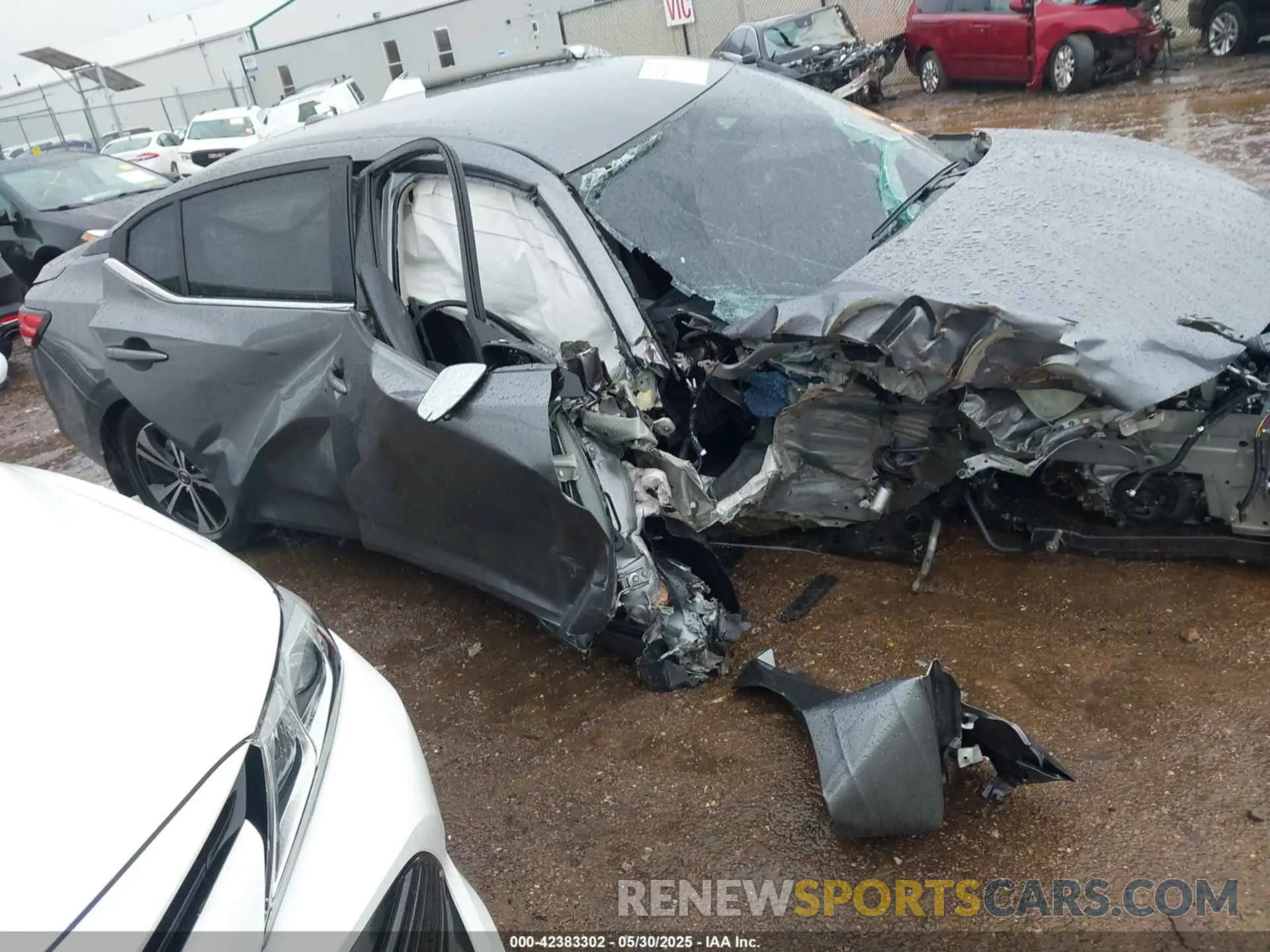 14 fotografías del automóvil dañado 3N1AB8CV2PY273349 NISSAN SENTRA 2023