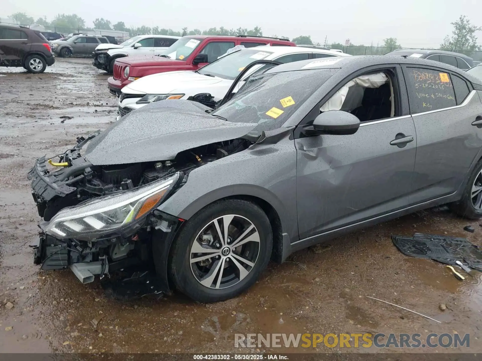 6 fotografías del automóvil dañado 3N1AB8CV2PY273349 NISSAN SENTRA 2023