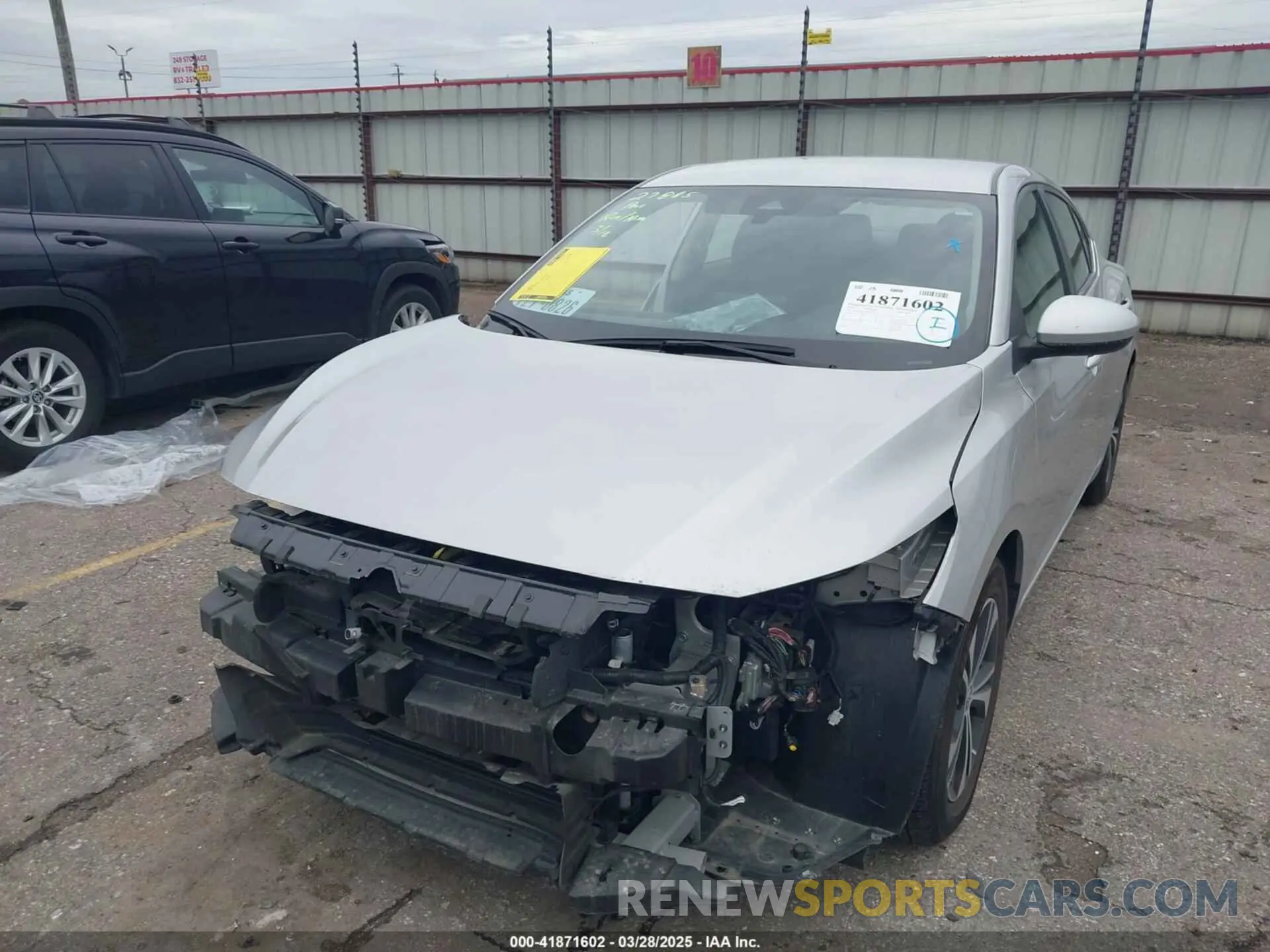 2 fotografías del automóvil dañado 3N1AB8CV2PY279233 NISSAN SENTRA 2023
