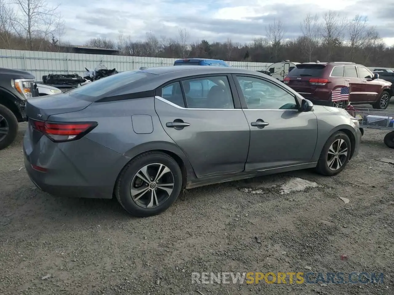 3 fotografías del automóvil dañado 3N1AB8CV2PY308407 NISSAN SENTRA 2023