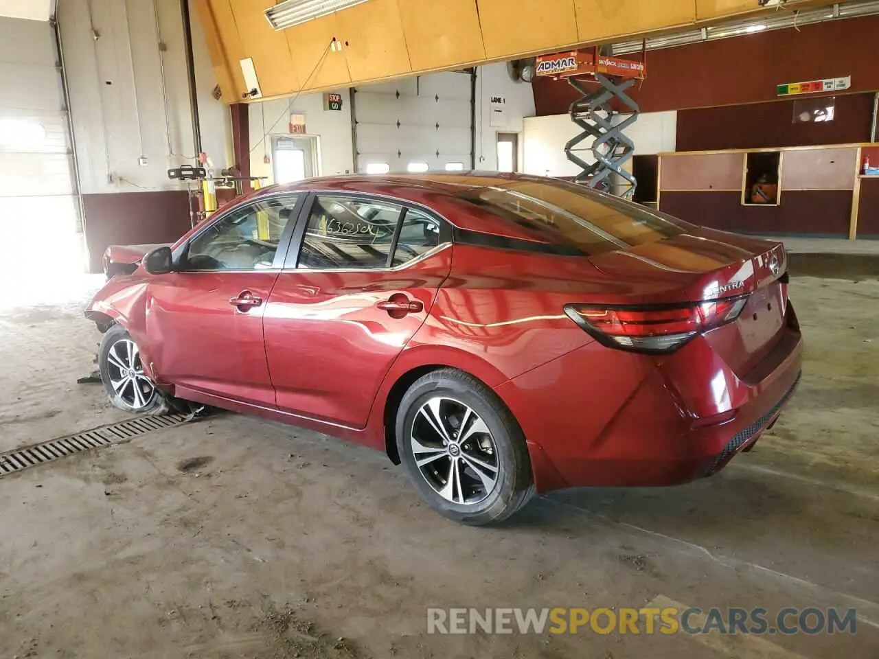 2 fotografías del automóvil dañado 3N1AB8CV2PY316409 NISSAN SENTRA 2023