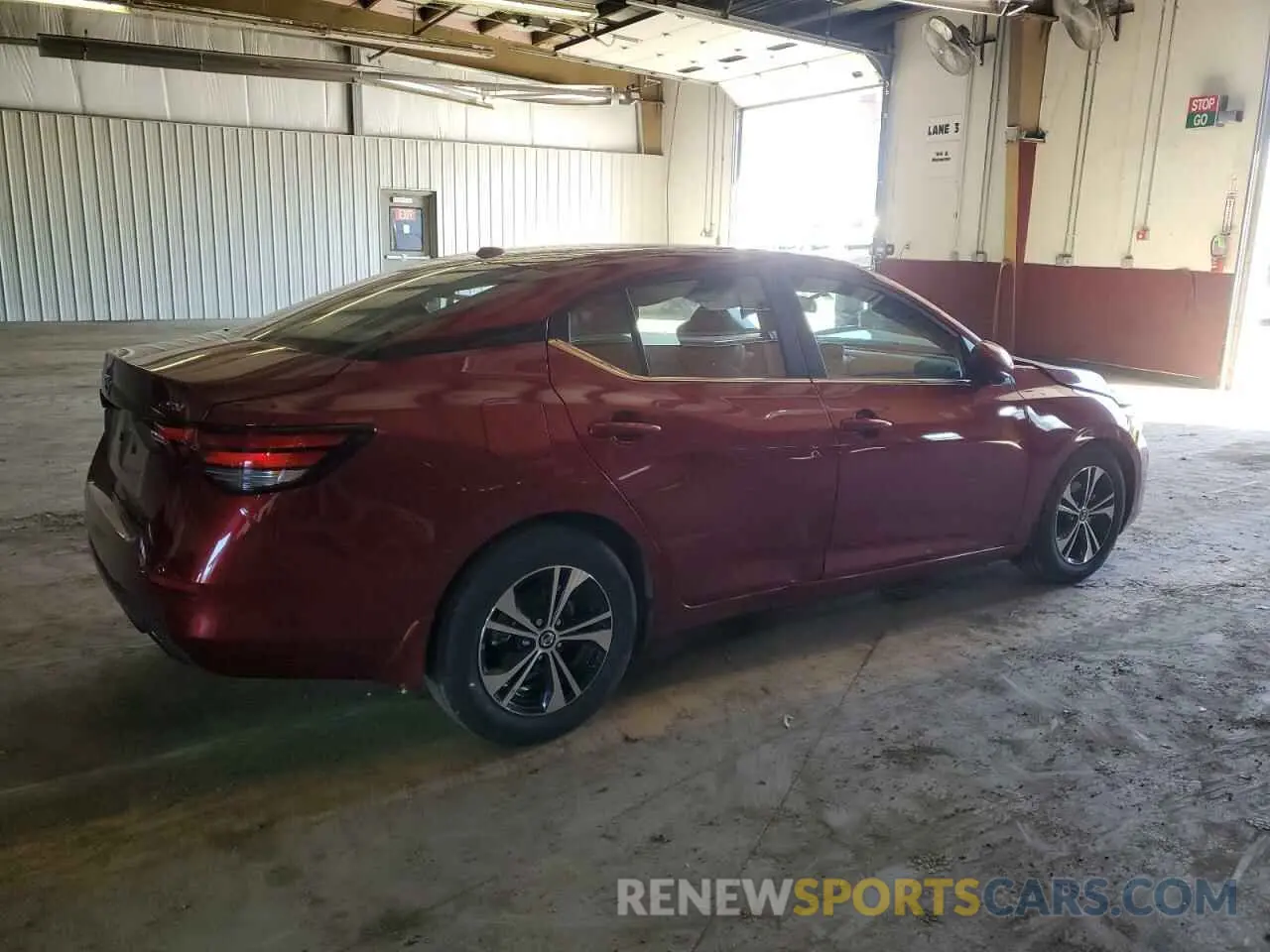 3 fotografías del automóvil dañado 3N1AB8CV2PY316409 NISSAN SENTRA 2023