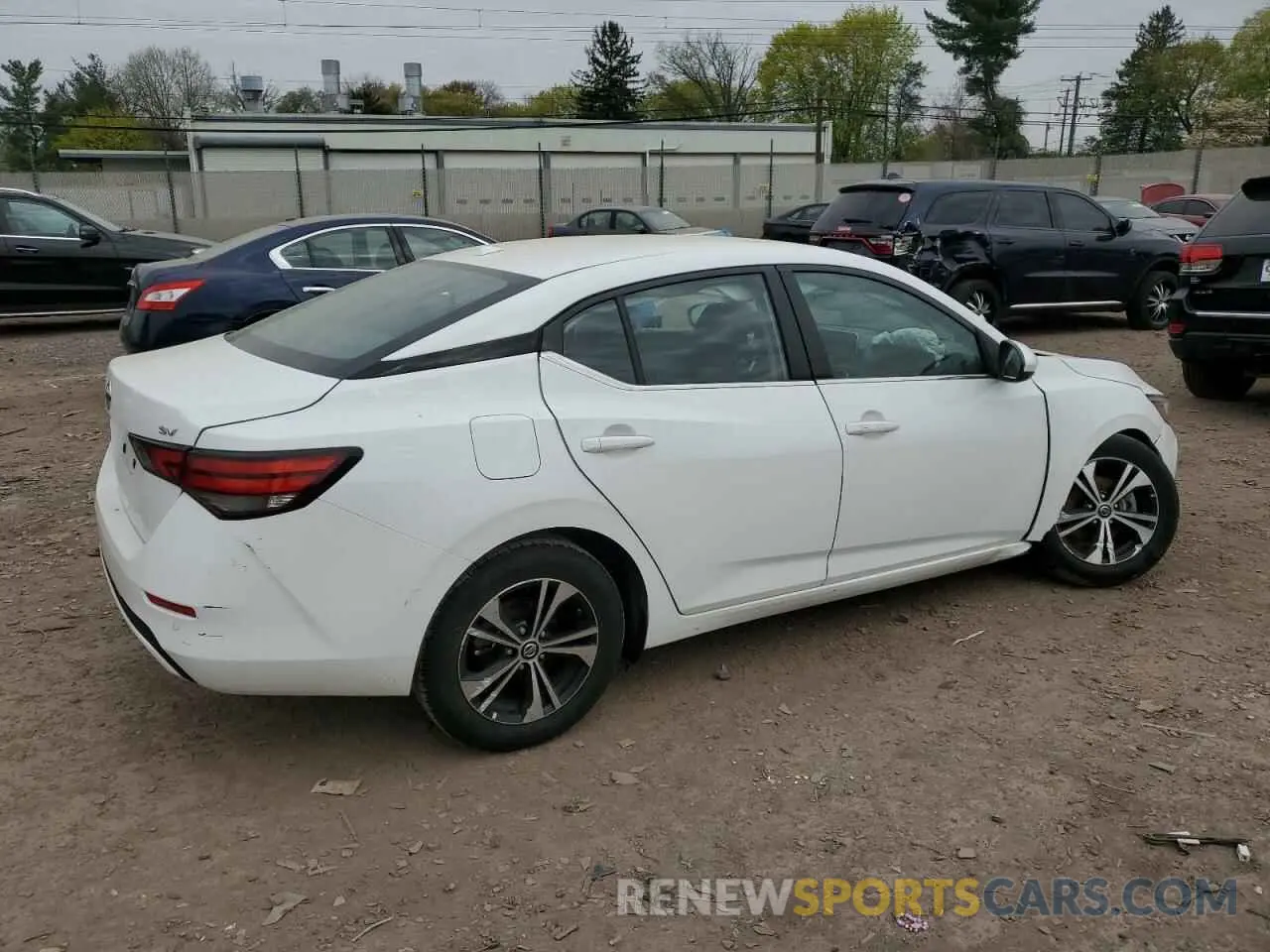 3 fotografías del automóvil dañado 3N1AB8CV3PY239596 NISSAN SENTRA 2023