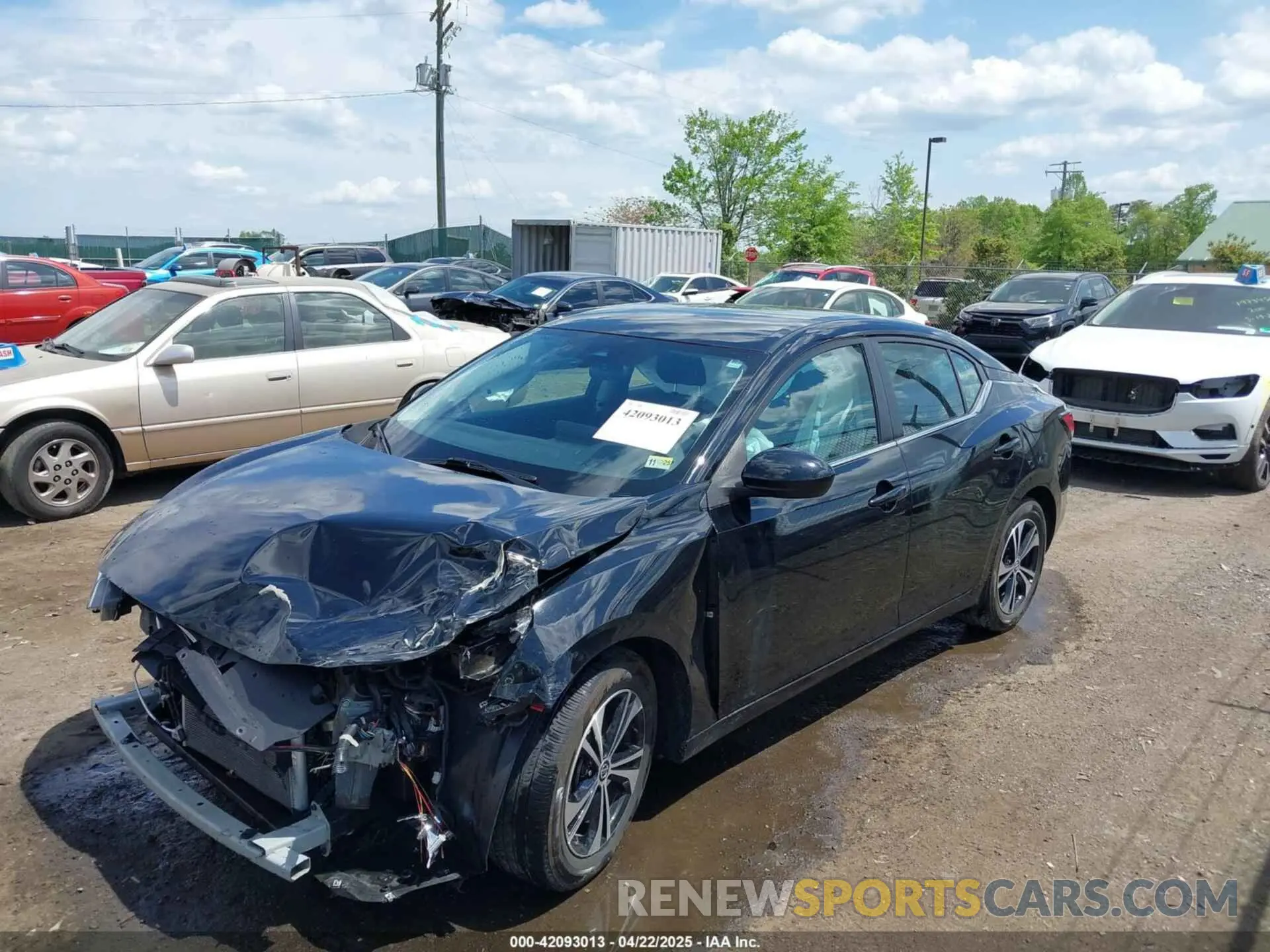 2 fotografías del automóvil dañado 3N1AB8CV3PY260576 NISSAN SENTRA 2023