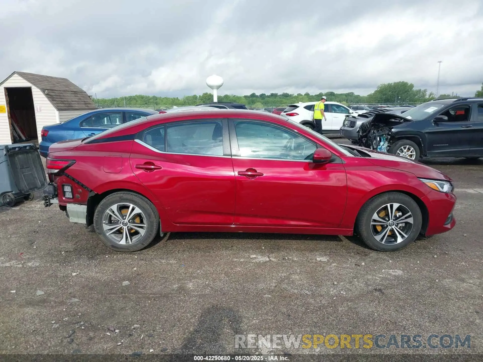 14 fotografías del automóvil dañado 3N1AB8CV3PY268256 NISSAN SENTRA 2023