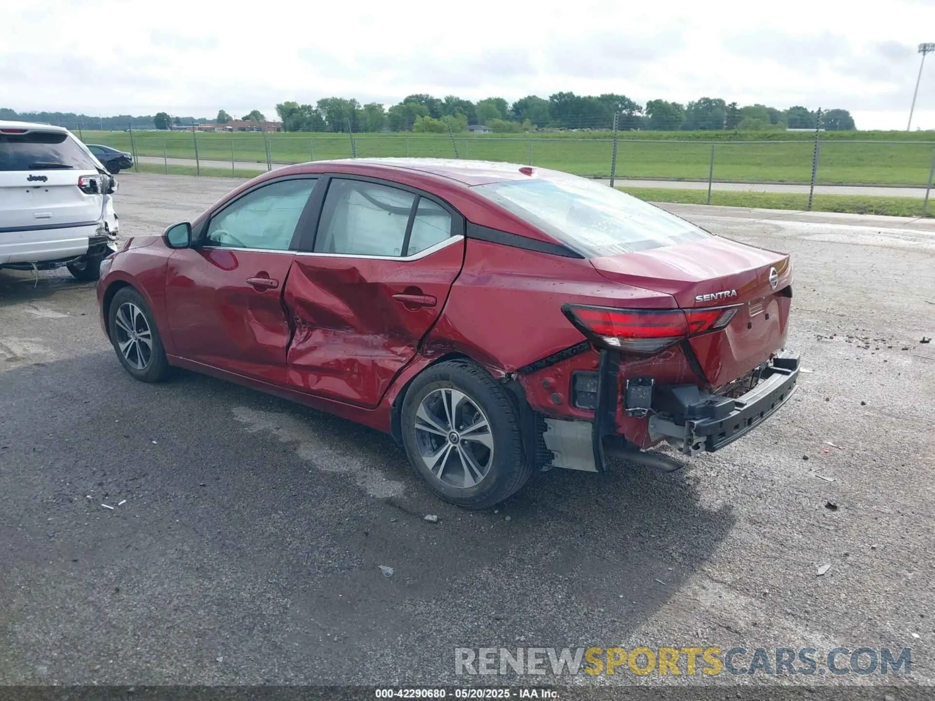 3 fotografías del automóvil dañado 3N1AB8CV3PY268256 NISSAN SENTRA 2023
