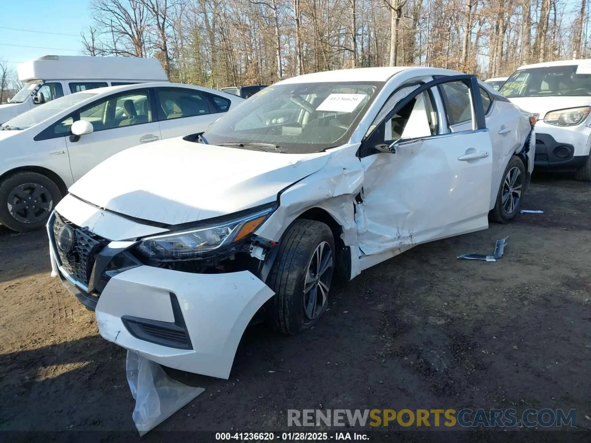 2 fotografías del automóvil dañado 3N1AB8CV3PY319867 NISSAN SENTRA 2023