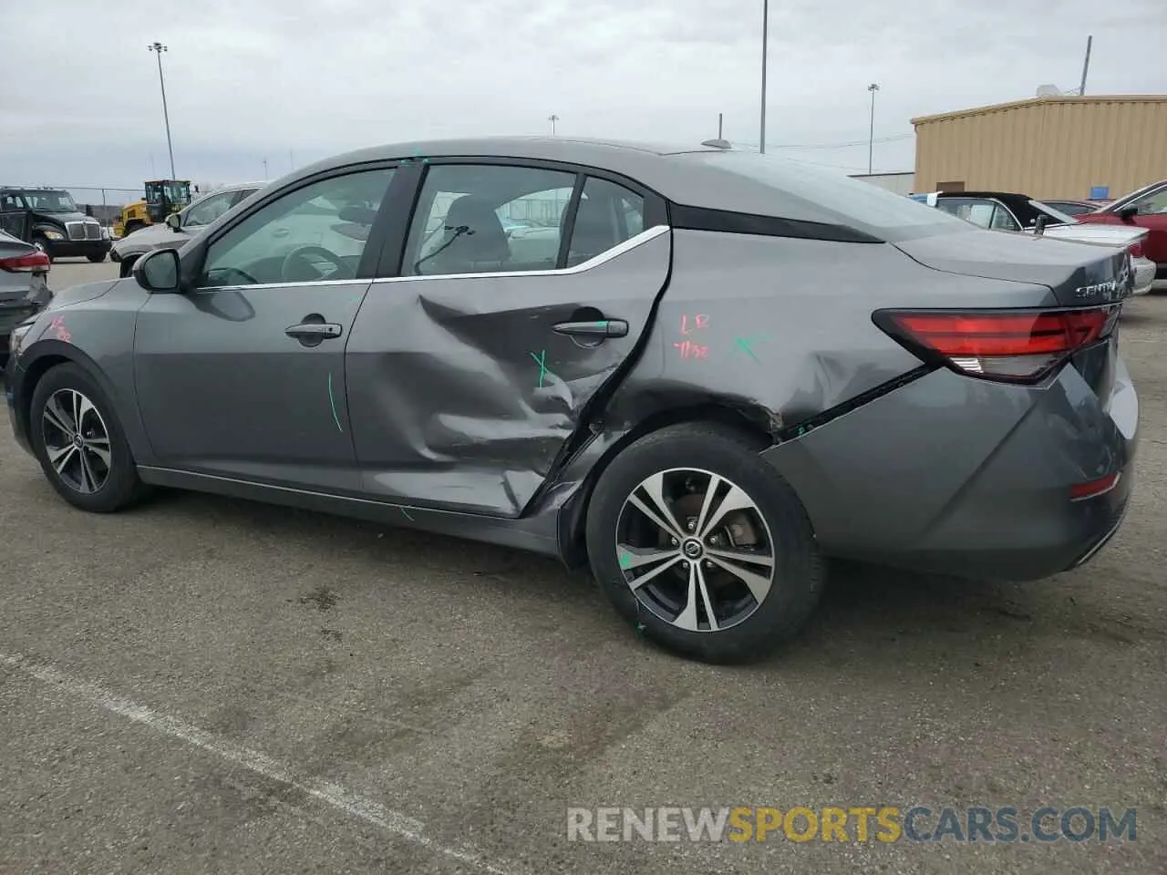 2 fotografías del automóvil dañado 3N1AB8CV4PY227215 NISSAN SENTRA 2023