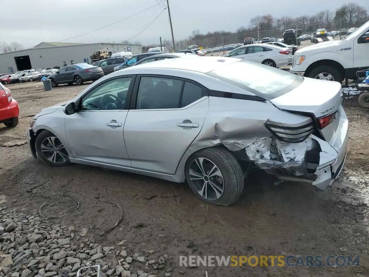 2 fotografías del automóvil dañado 3N1AB8CV4PY243415 NISSAN SENTRA 2023