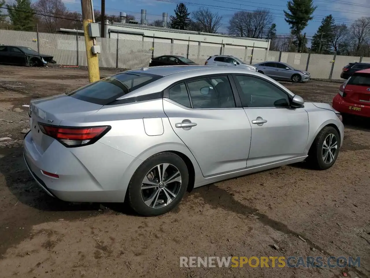 3 fotografías del automóvil dañado 3N1AB8CV4PY243415 NISSAN SENTRA 2023